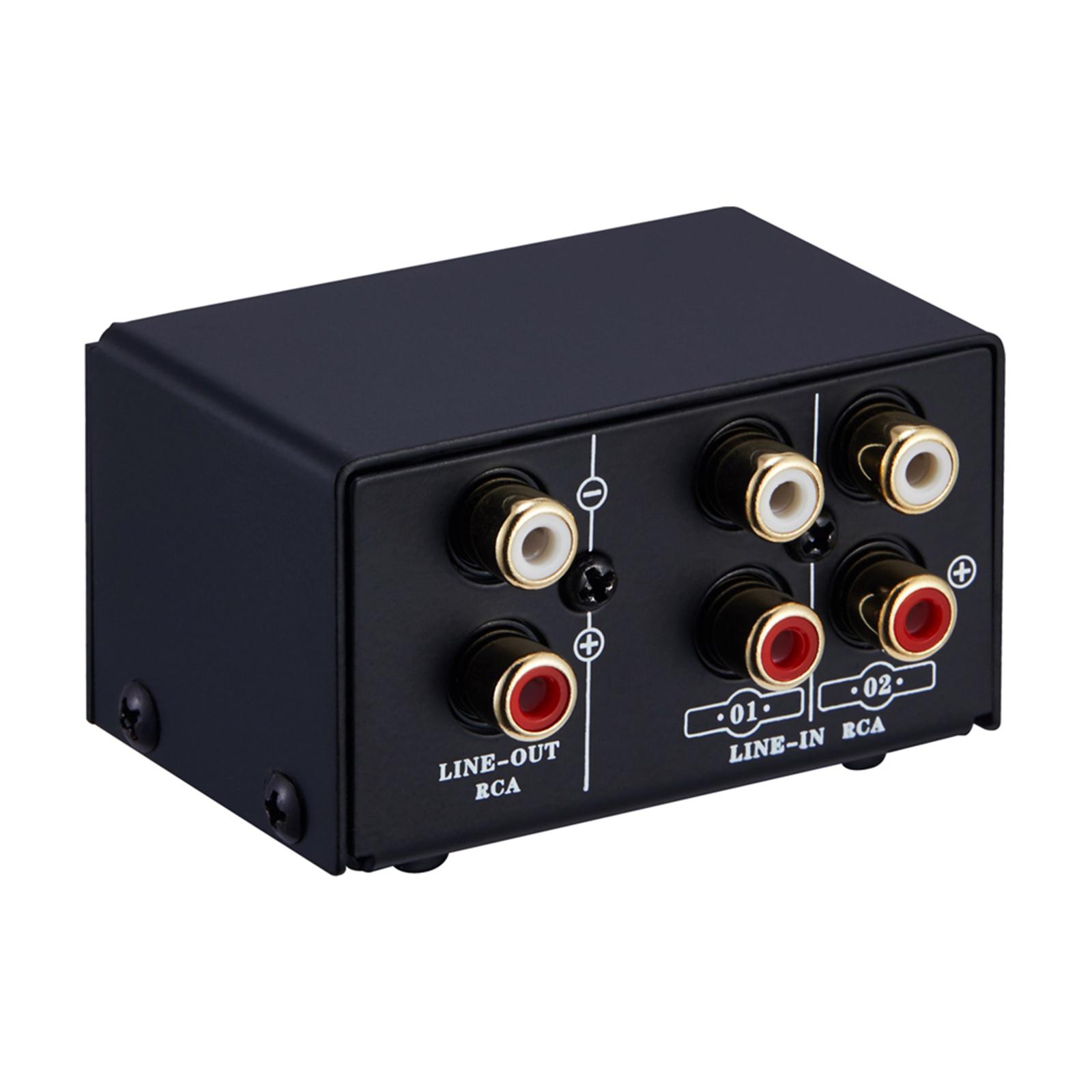 2 in 1 Out or 1 in 2 Out Audio Source Signal Selector, Switcher, Speaker, Audio Source, Switcher, Lossess