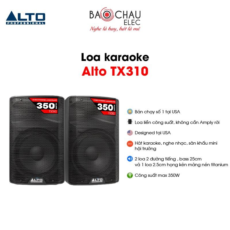 Loa Karaoke, Nghe Nhạc Liền Công Suất Alto TX310 USA | Bass 25cm - Công Suất 175W - hàng chính hãng