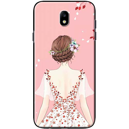 Ốp Lưng Dành Cho Điện Thoại Samsung Galaxy J3 Pro Cô Gái Áo Hồng