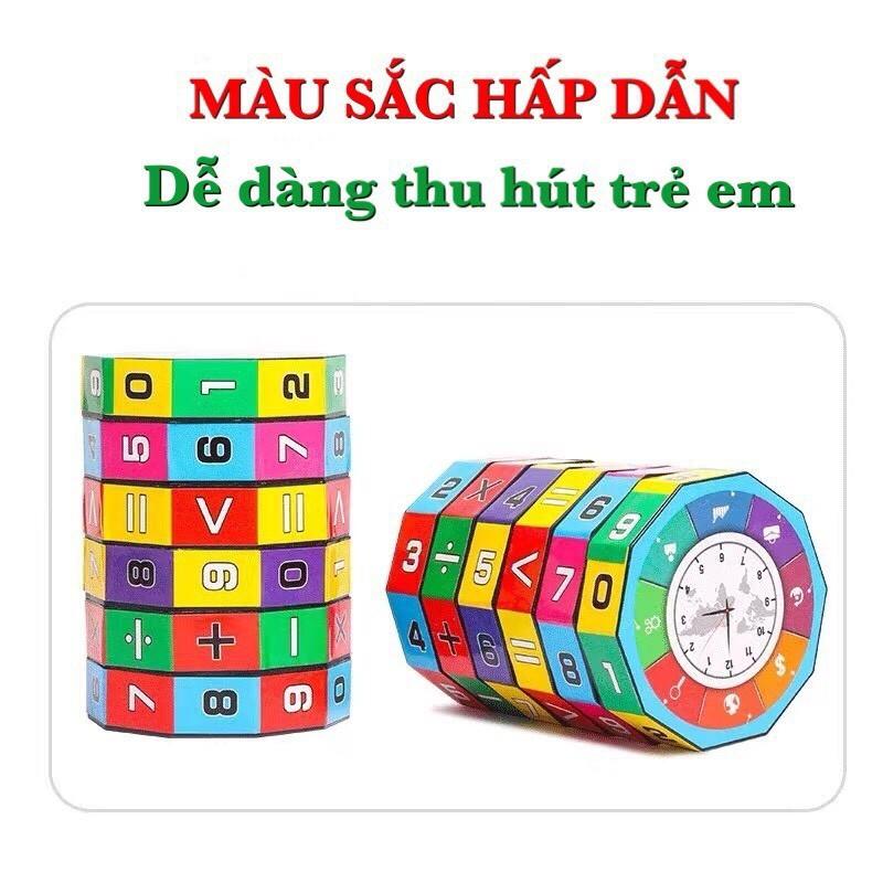 Rubic Học Toán 6 Tầng Cho Bé - Đồ Chơi Rubic Toán Học - Rubik Cho Bé Tập Làm Phép Tính