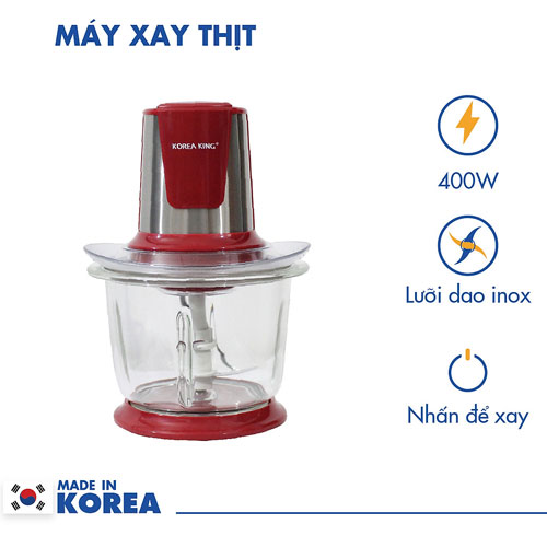 Máy xay thịt Korea King 1.5L PMC-15B/R/G - Hàng chính hãng