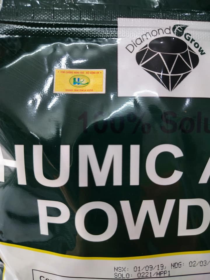 Phân sinh học Diamond Grow-Humi (K) Powder (Acid Humic)- Túi 1kg - Nhập khẩu trực tiếp từ Mỹ