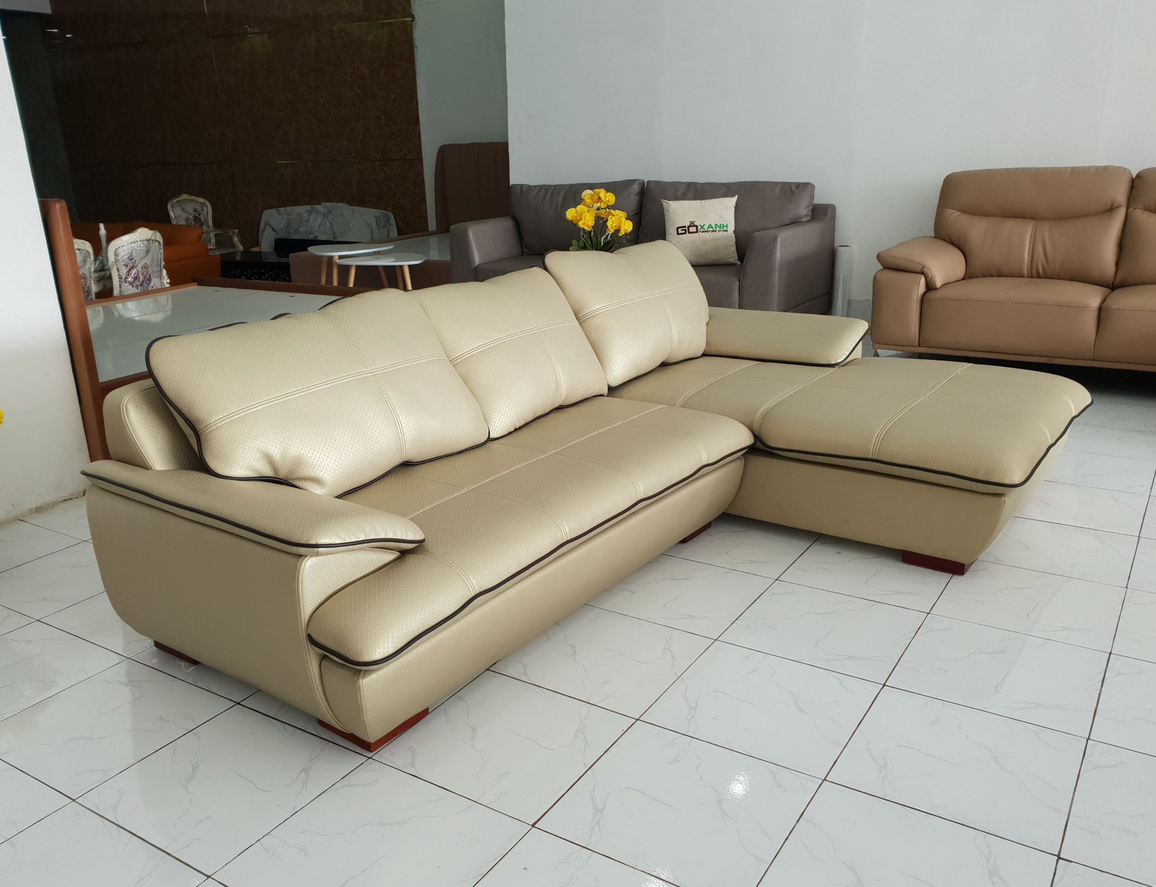 Ghế Sofa Da Hàn Quốc _ Sofa Chung Cư _ Hiện Đại Sang Trọng _ Size 2500 x 1600