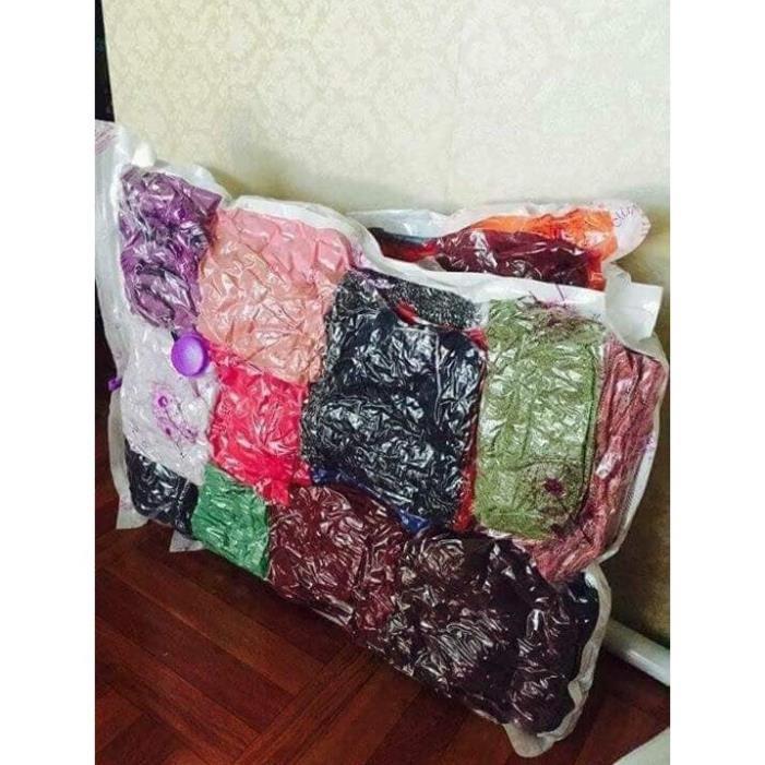 Bộ 8 Túi Hút Chân Không Đựng Quần Áo, Chăn Màn Kèm Bơm Cao Cấp