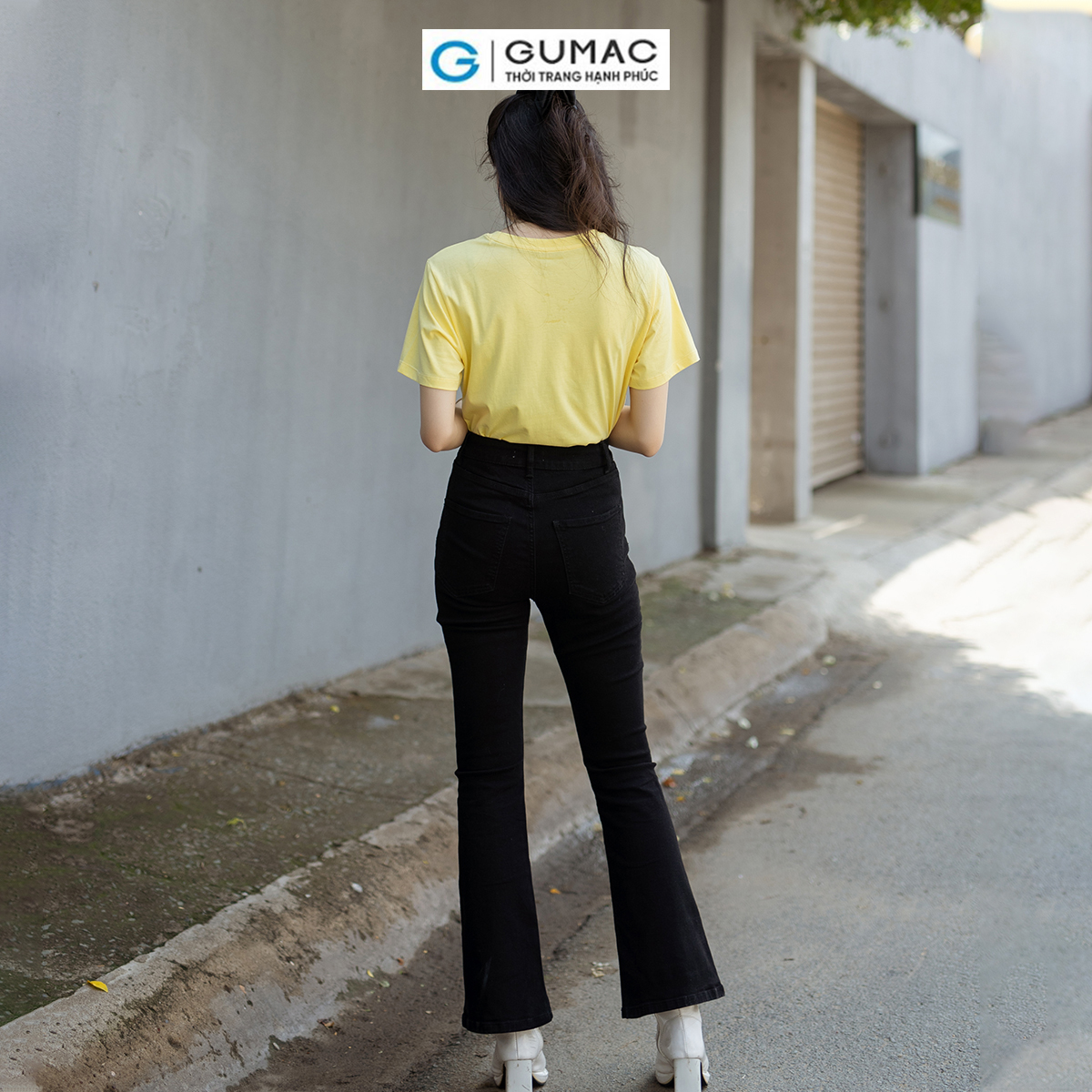 Quần Jeans nữ ống loe tôn dáng trẻ trung thời trang GUMAC QJD07048