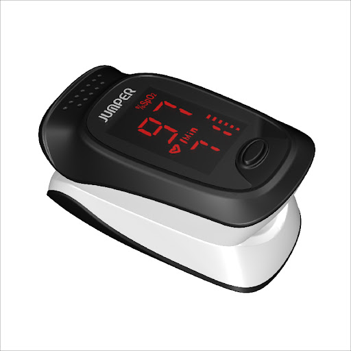  Máy đo nồng độ oxy máu và nhịp tim Jumper SPO2 JPD-500D màn hình LED (Chứng nhận FDA Hoa Kỳ + xuất USA)