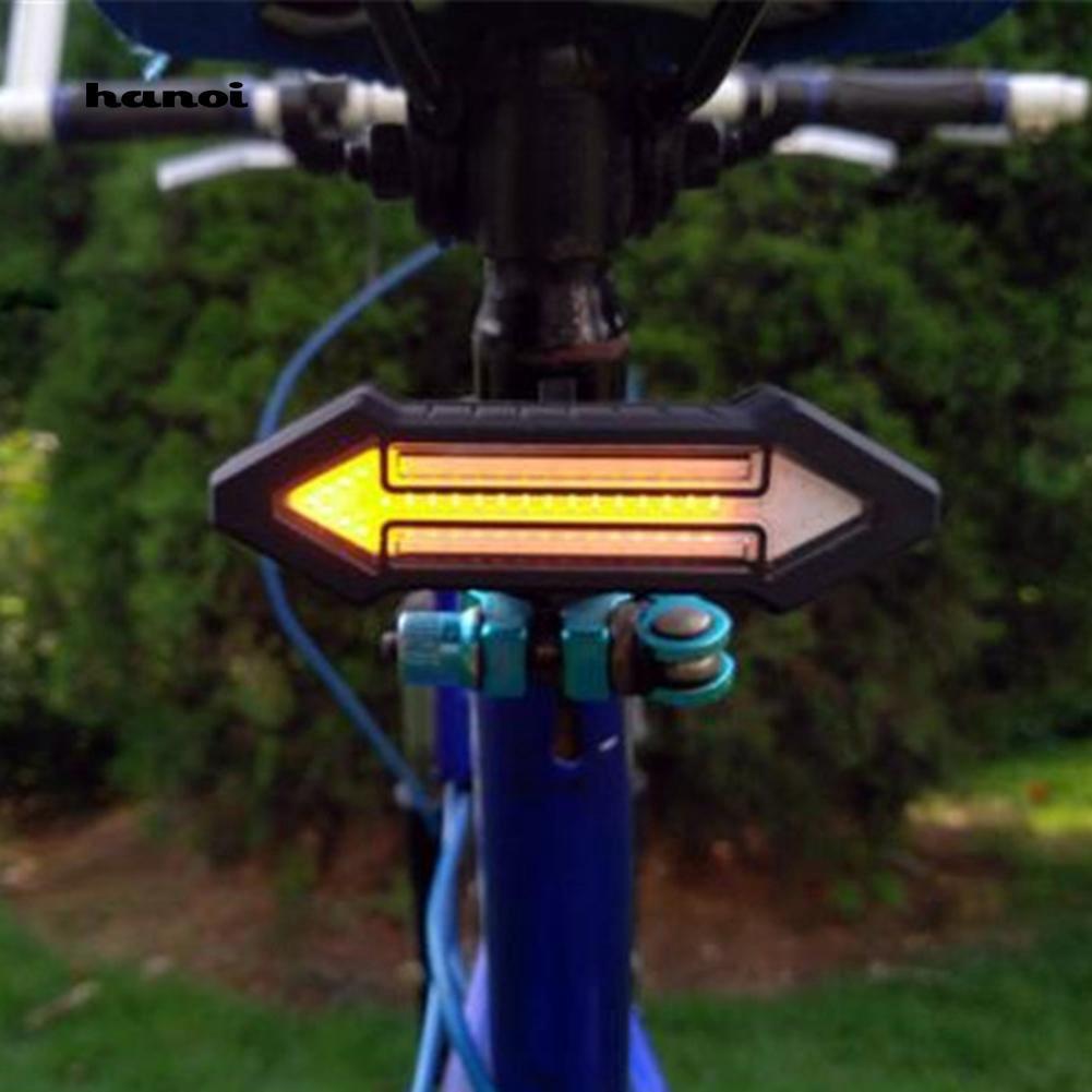 Đèn đuôi xe đạp điều khiển từ xa 2 đầu sạc USB