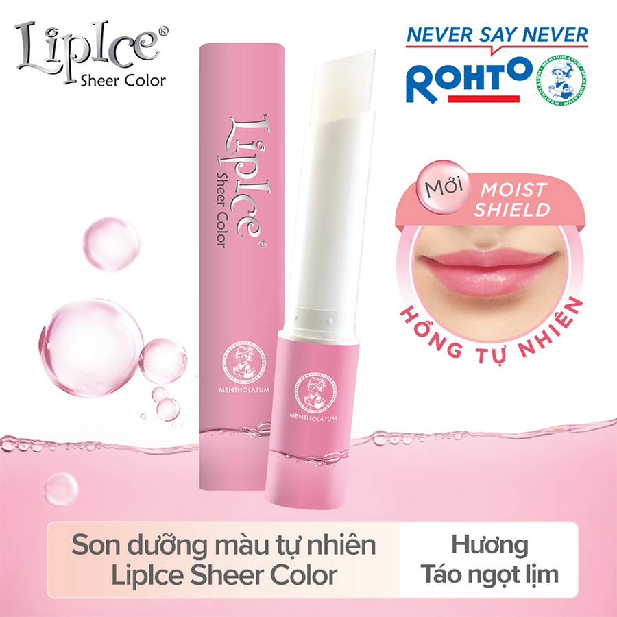 Son dưỡng môi hiệu chỉnh ửng hồng tự nhiên Lipice Sheer Color Hương Dâu (Ardent) 2.4g