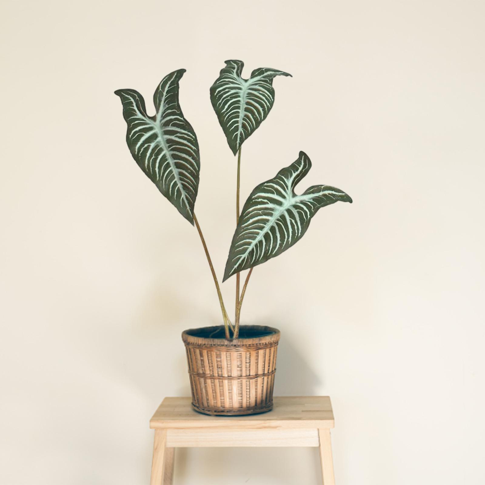 Artificial Plants Leaves Green Tropical Leaf for Kitchen Wedding