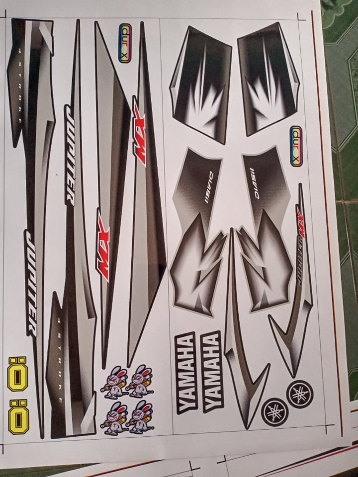 Tem rời jupiter mx bạc đen