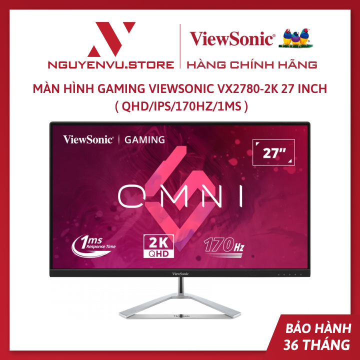 Màn Hình Gaming ViewSonic VX2780-2K 27 Inch ( QHD/IPS/170Hz/1ms ) - Hàng Chính Hãng