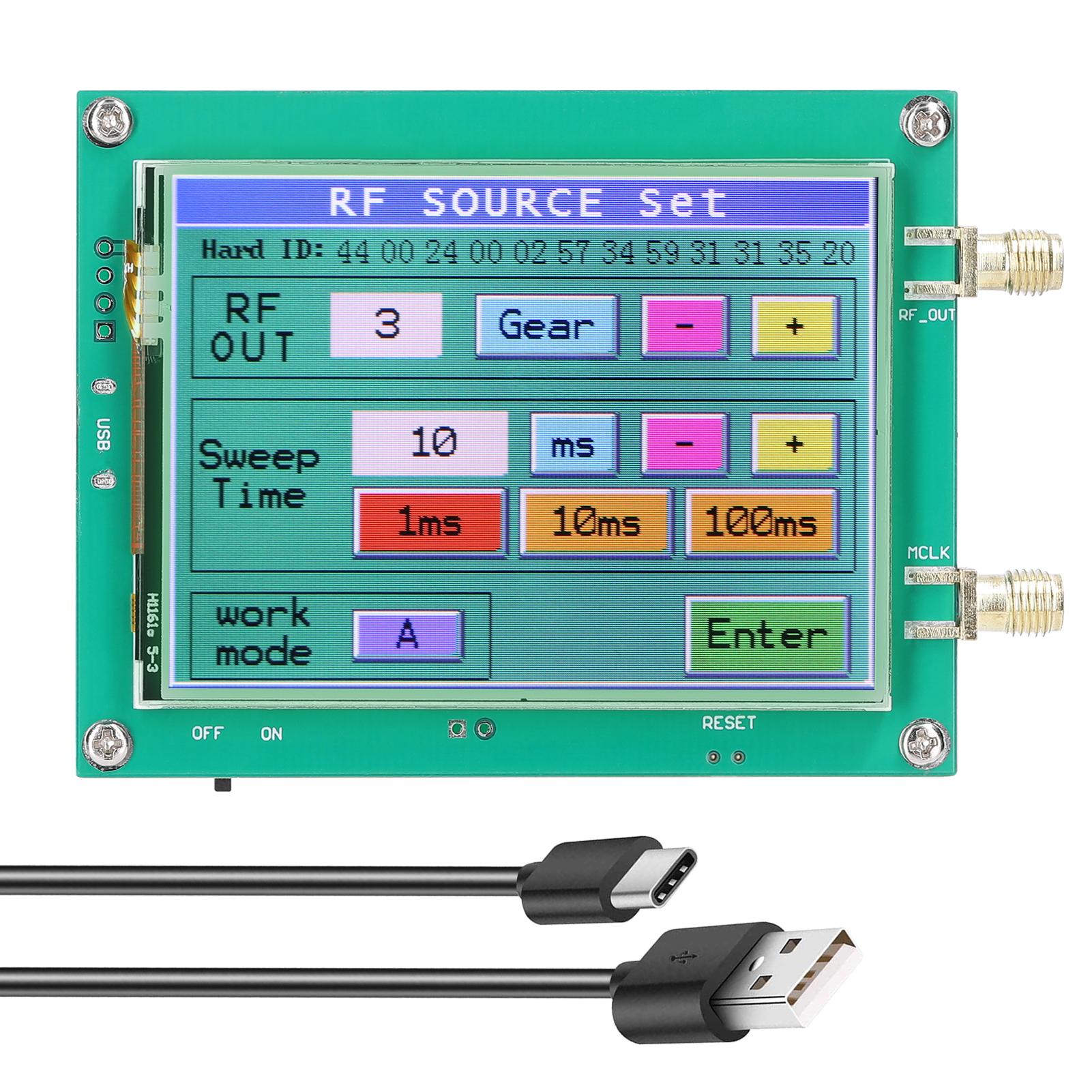 23.5-6000MHz Signal Generator 0.5PPM Low Noise Signal Source Touchable Screen PC Software Control