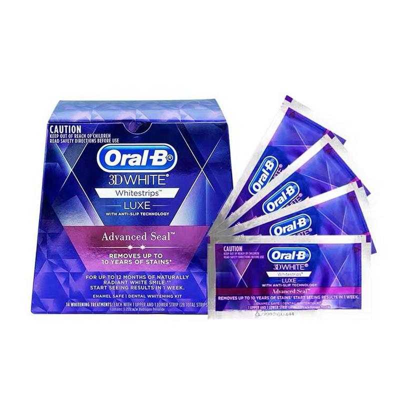 Miếng dán tẩy trắng  OralB 3D White Whitestrips (1 hộp 14 cặp: 28 miếng )( không xuất hóa đơn đỏ )