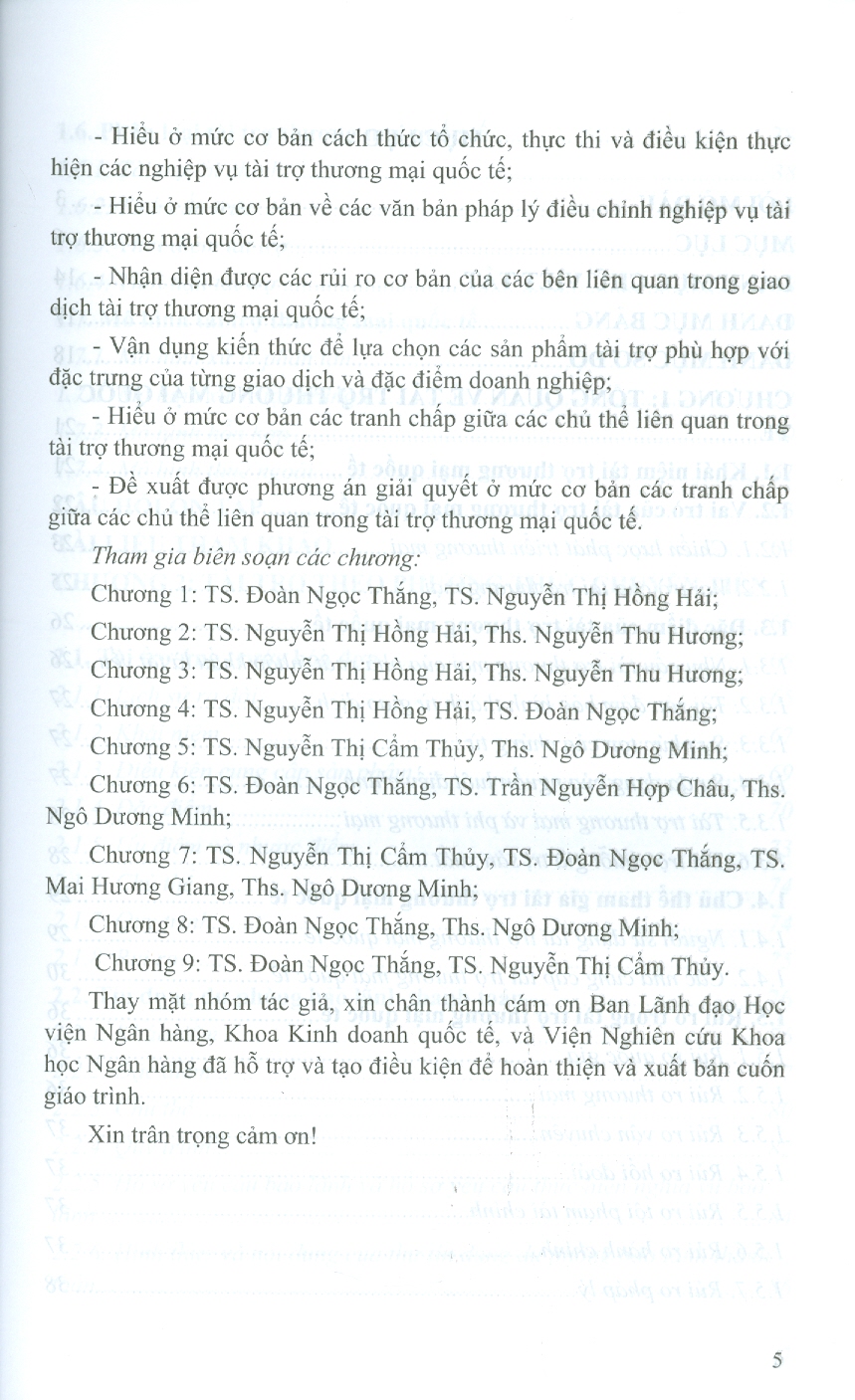 Giáo Trình Tài Trợ Thương Mại Quốc Tế