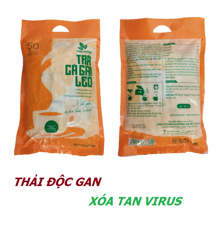 Combo 05 Bịch Trà Cà gai leo Thái Hưng  Thải độc gan, mát gan, giải rượu