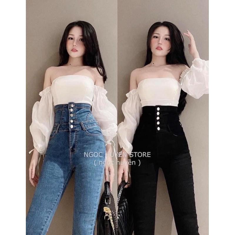 Quần bò cạp Cao đan bụng siêu hot