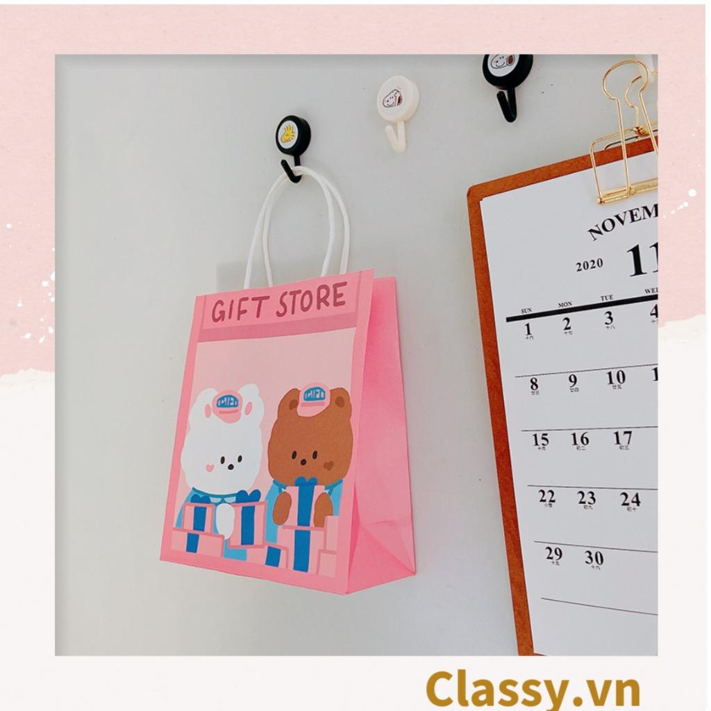 Túi giấy Classy đựng quà kích cỡ 17.5x21x7.5CM họa tiết gấu ngẫu nhiên Q1508