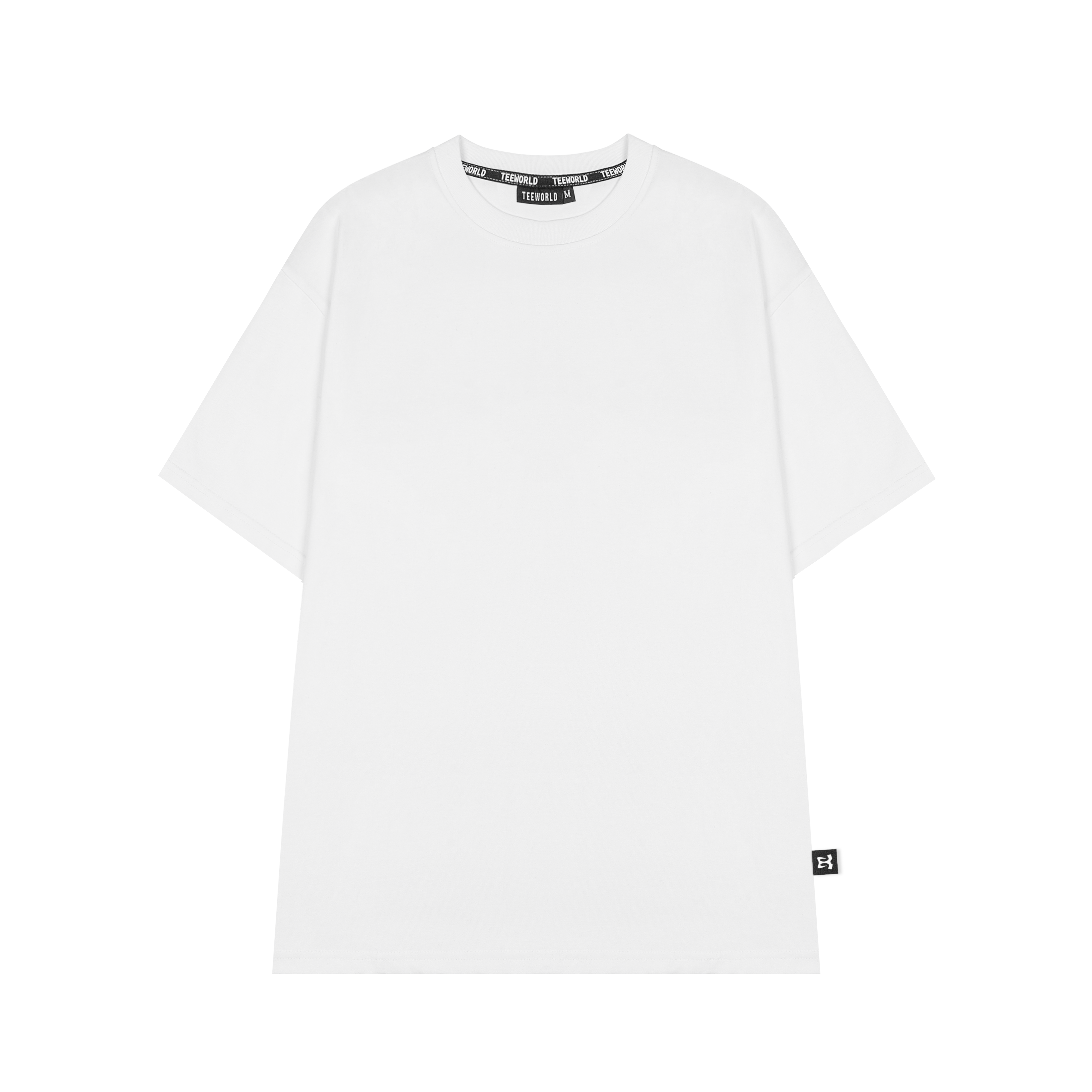 Áo Thun Trơn Teeworld Basic Nam Nữ Nhiều Màu Form Rộng Unisex - Trắng - Xl