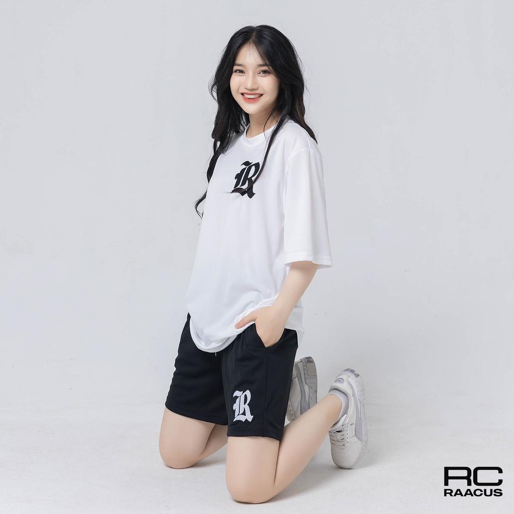 Quần đùi nam nữ thể thao dáng lửng mặc nhà RAACUSSTORE, quần short nam nữ thể thao dạng sooc ngắn ống rộng