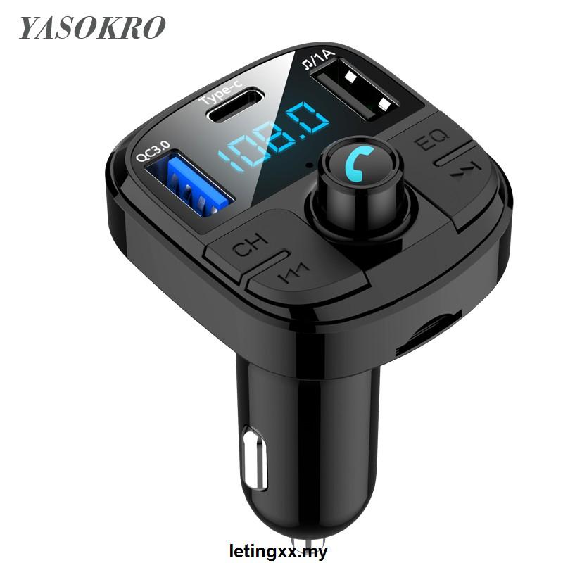 Thiết Bị Truyền Tín Hiệu Fm Bluetooth Không Dây Hỗ Trợ Thẻ Nhớ Tf Cho Xe Hơi