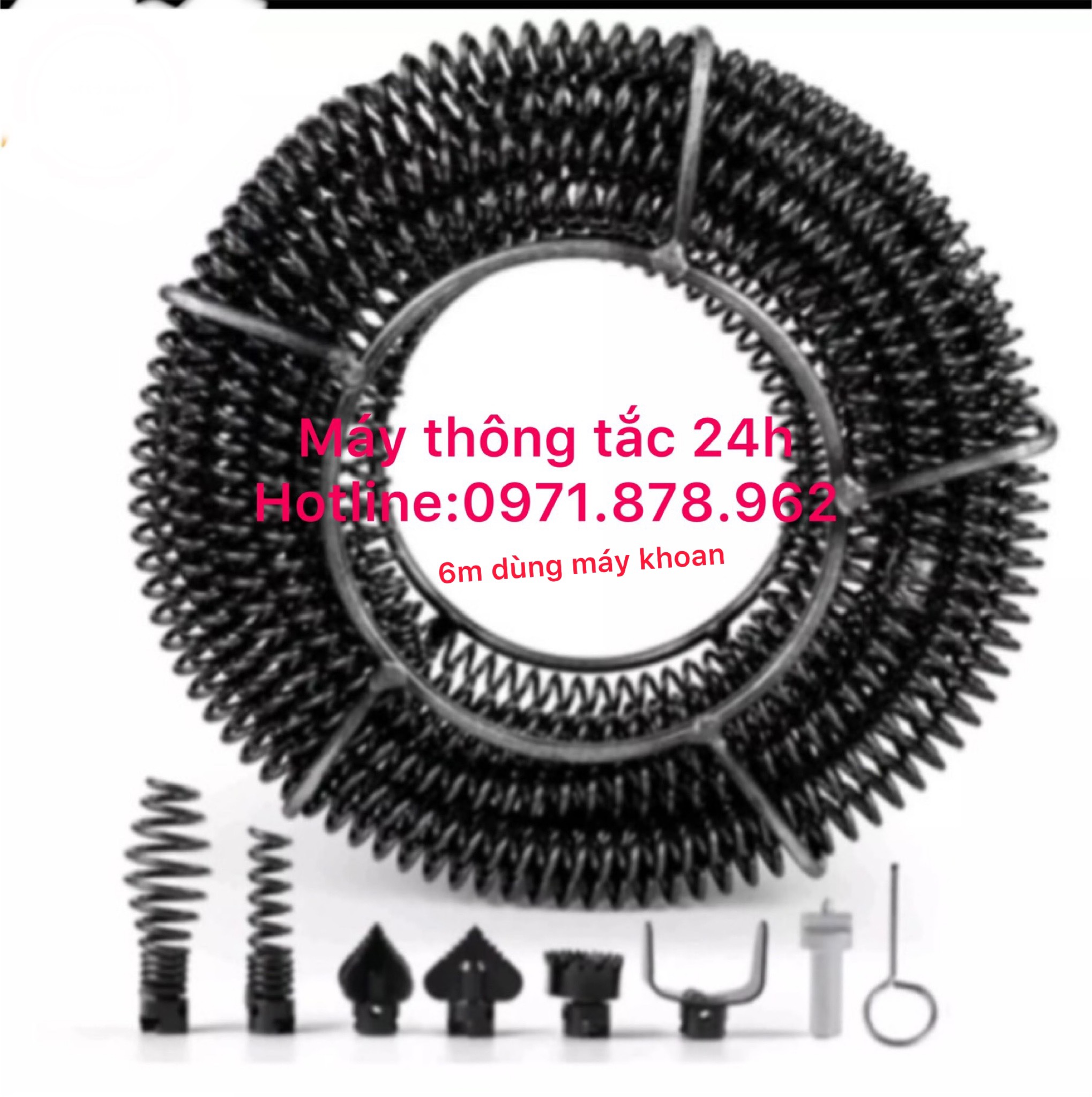 Dây thông tắc cống dài 6m dây phi 16