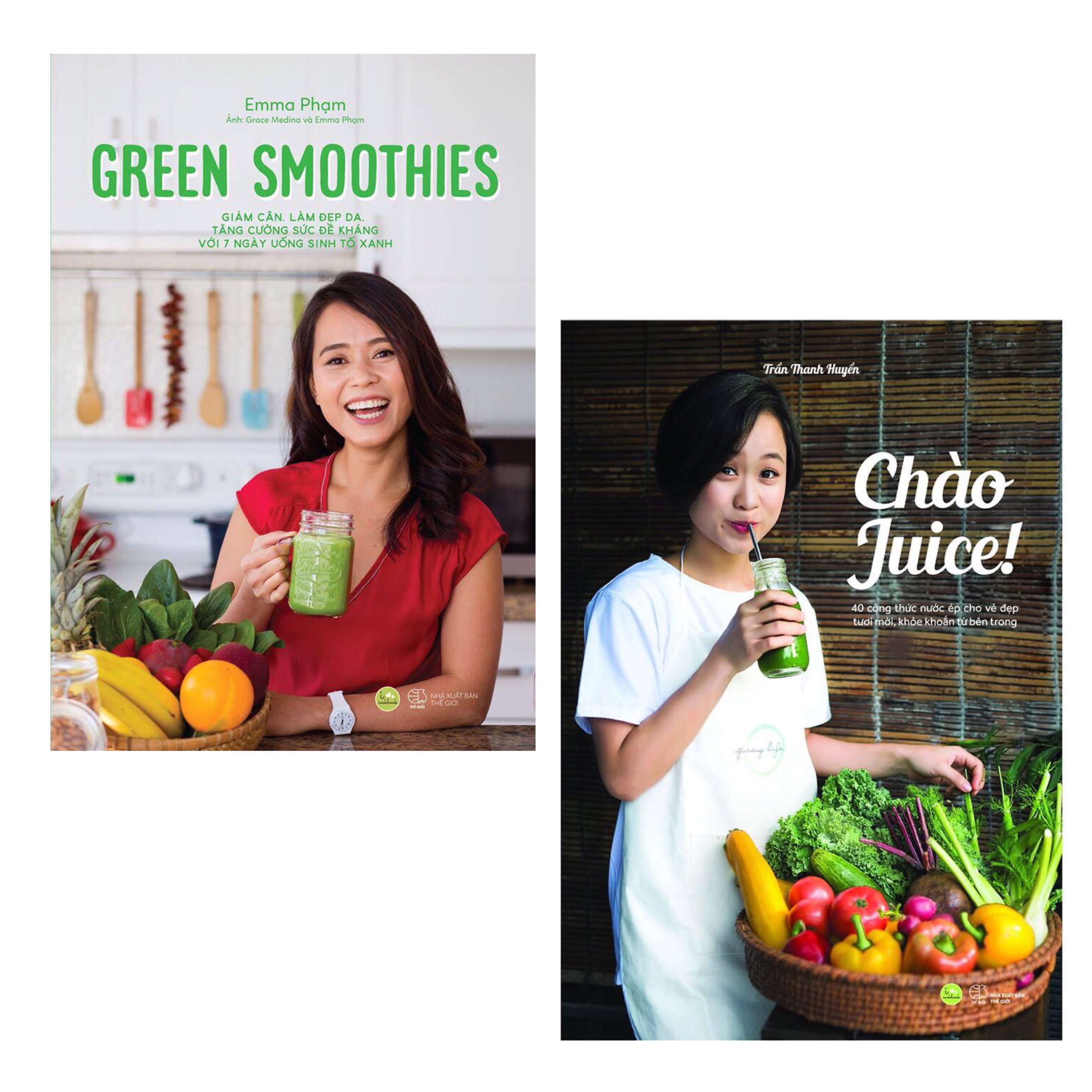 Combo Thay Đổi Thói Quen - Cải Thiện Sức Khỏe Của Bản Thân và Gia Đình: Green Smoothies - Giảm Cân, Làm Đẹp Da, Tăng Cường Sức Đề Kháng Với 7 Ngày Uống Sinh Tố Xanh + Chào Juice / Thanh Lọc Cơ Thể, Tăng Cường Sức Đề Kháng