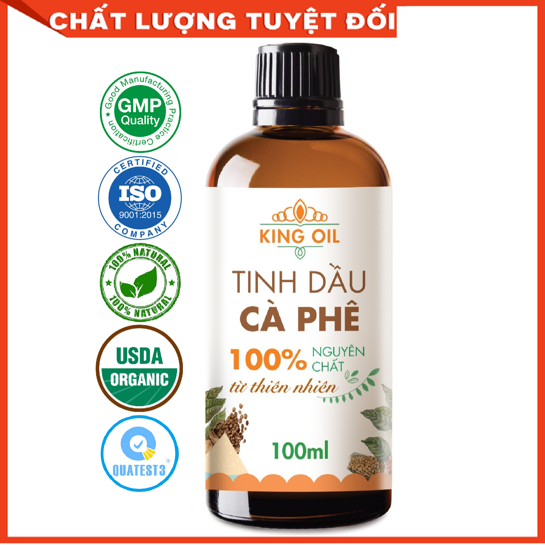 Tinh dầu Cà Phê 100ml nguyên chất từ thiên nhiên - KingOil