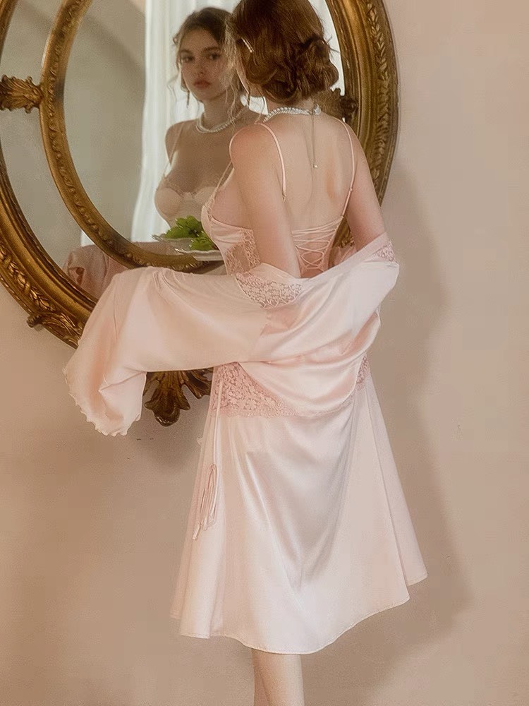 Váy Ngủ Hơ Lưng Tinh Tế (không kèm áo choàng) - B.Lingerie