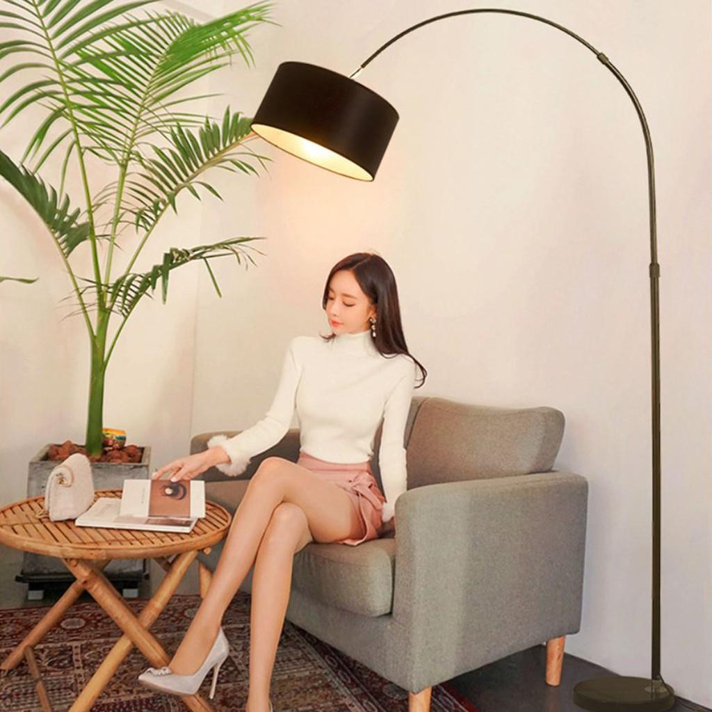Đèn Cây Đứng Trang Trí Nội Thất Phong Cách Minimalism D460 - Đèn Sàn - Thiết Kế Dáng Cong Cần Câu Sang Trọng.