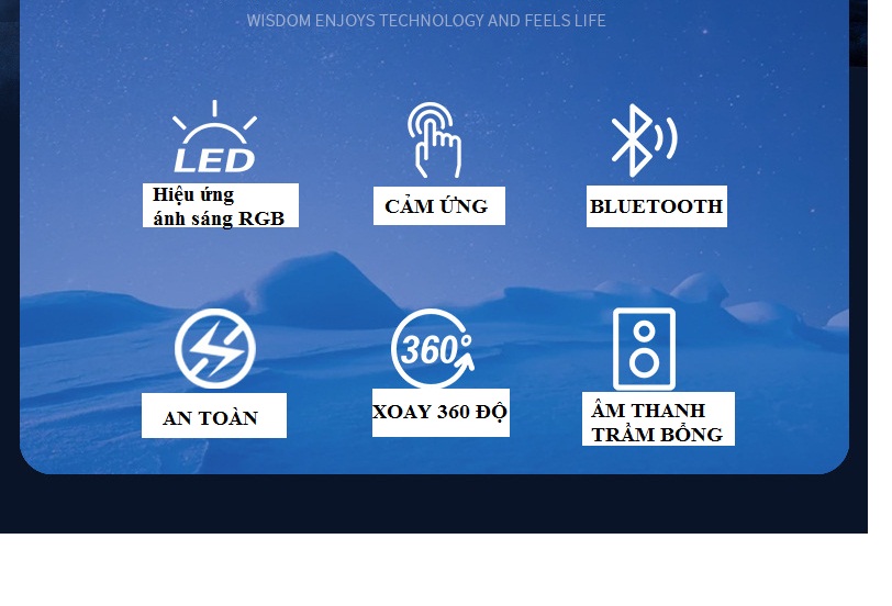 Đèn phi hành gia ,kết nối không dây loa bluetooth, USB  âm thanh trầm sống động ( Hàng nhập khẩu)