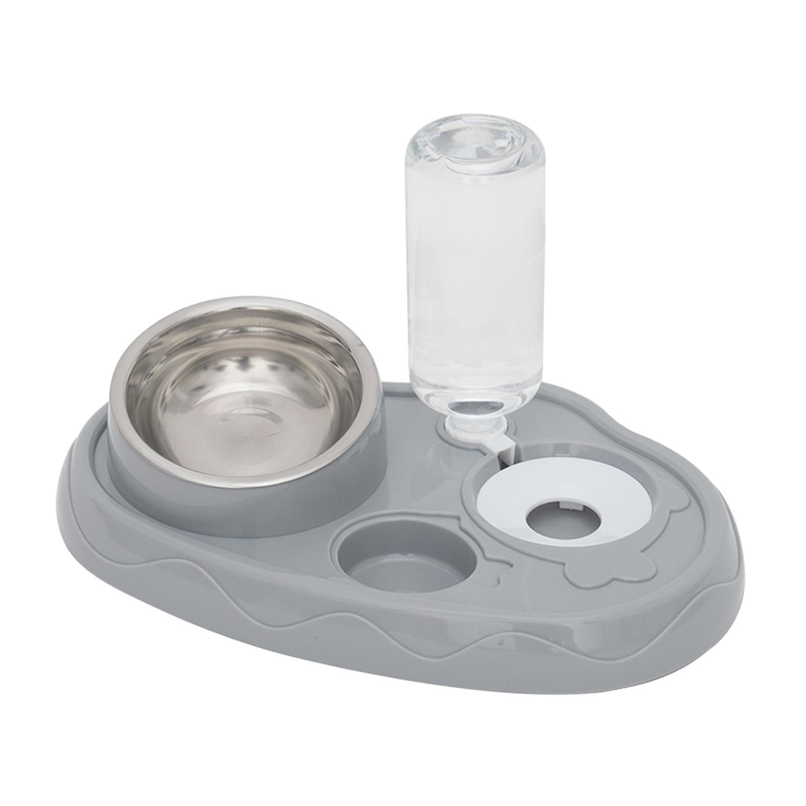 3 in 1 Cat Bowl Set Pet Feeder Durable with Automatic Water Dispenser Pet Feeding Bowls Dishes for Pets Accessories Feeding