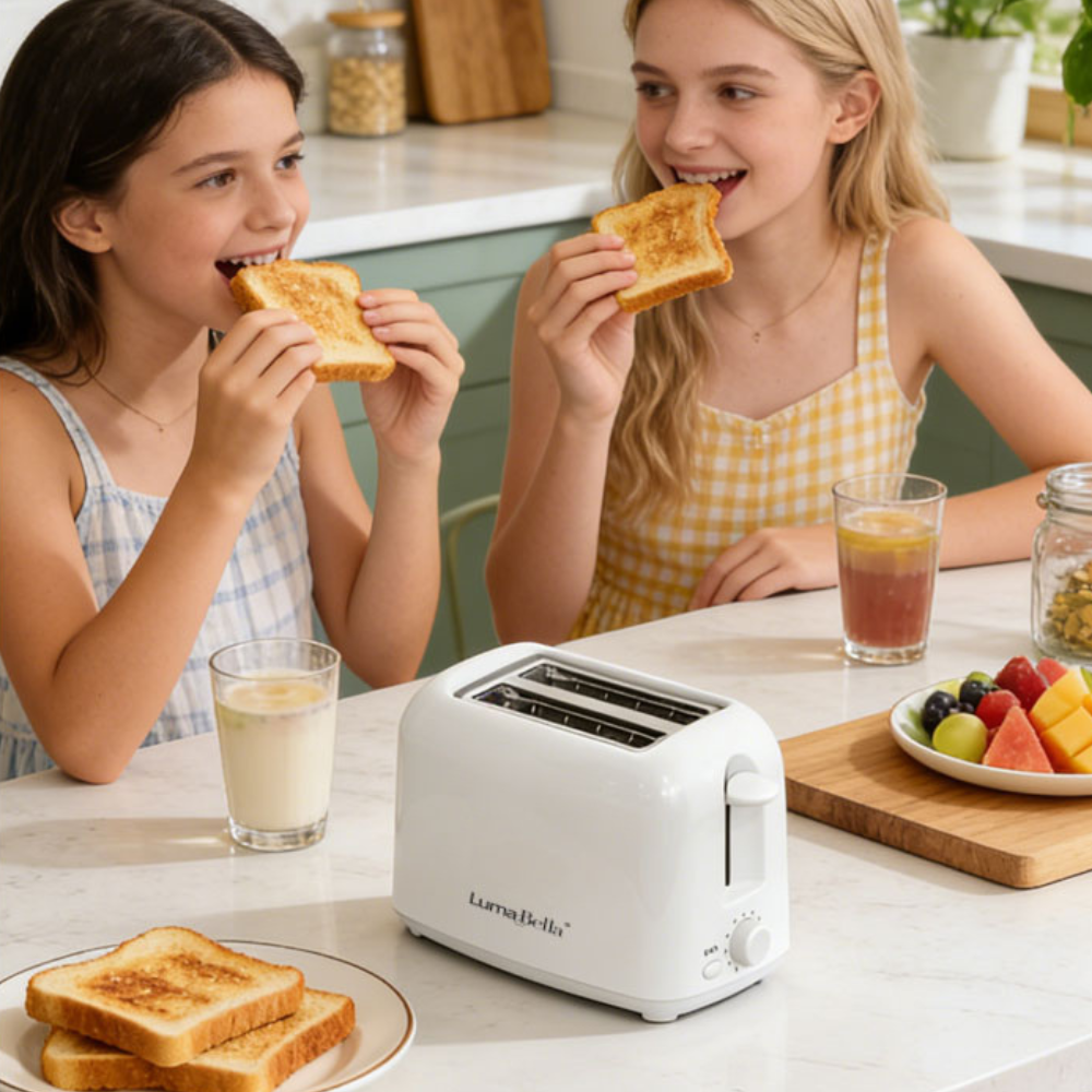 Máy nướng bánh mì sandwich Lumabella  LB-58042 công suất cao 700W, 6 nấc nảy tự động làm bữa sáng tiện lợi - DELIYA HÀNG CHÍNH HÃNG