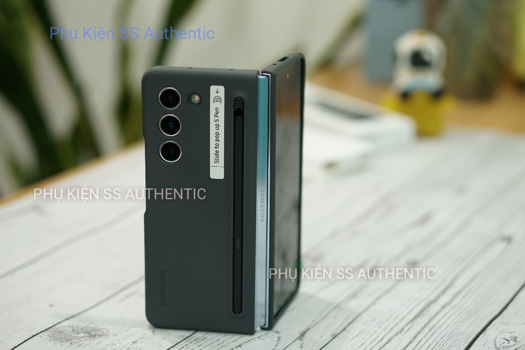 Ốp Samsung kèm bút Spen Fold 5 màu Đen xám - Hàng Chính hãng