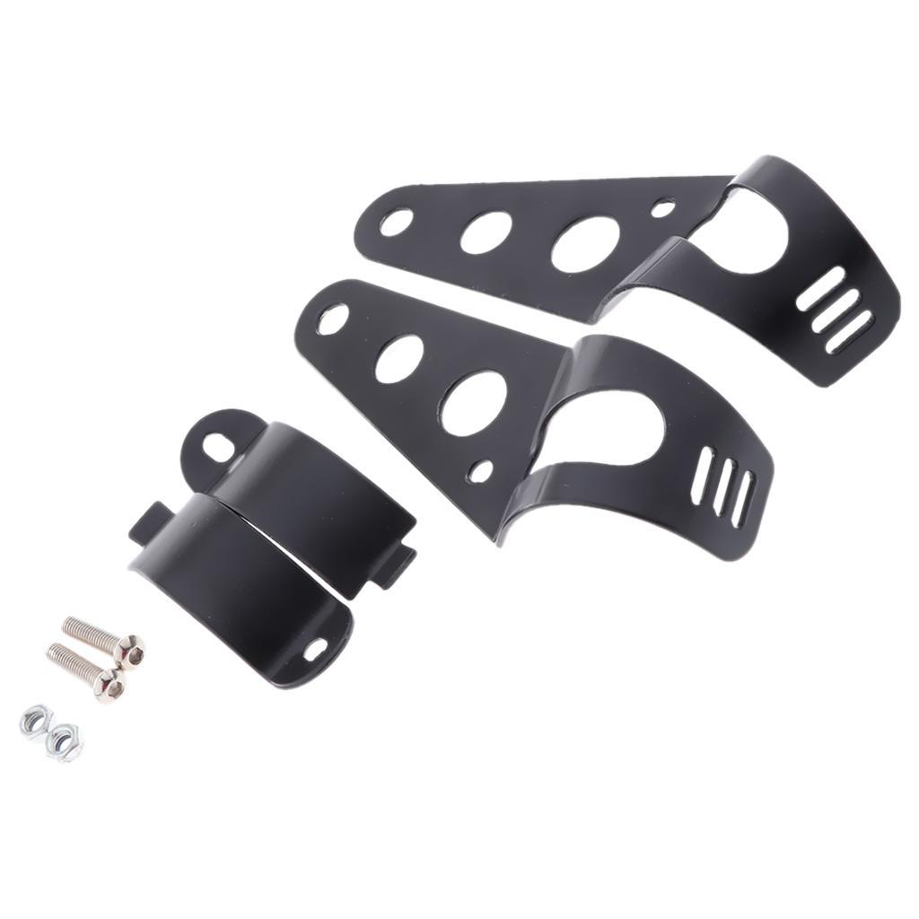 38-51mm Motorcycle Headlight Mount Bracket Holder Bottom Mount Universal