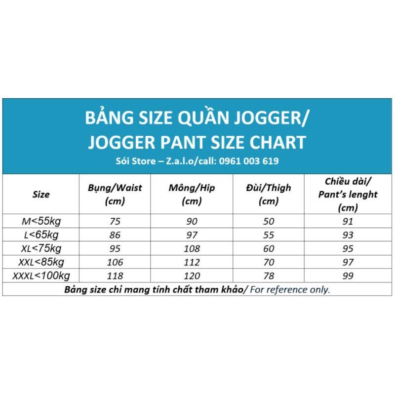 40-95kg quần 3 sọc suông Unisex bigsize Sói Store bigsize