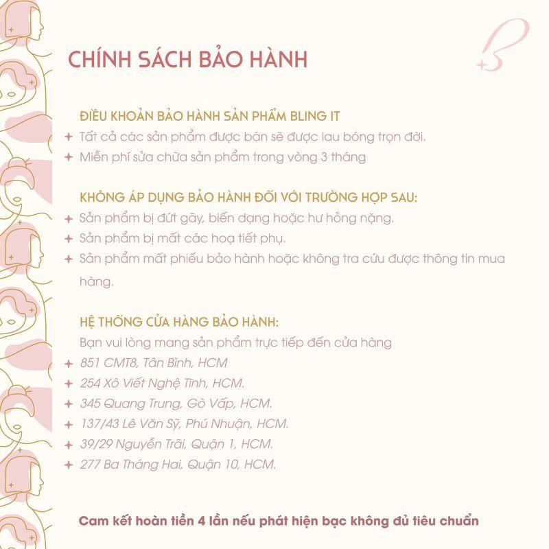 Bông tai bạc Bling it hình nơ BIBT283