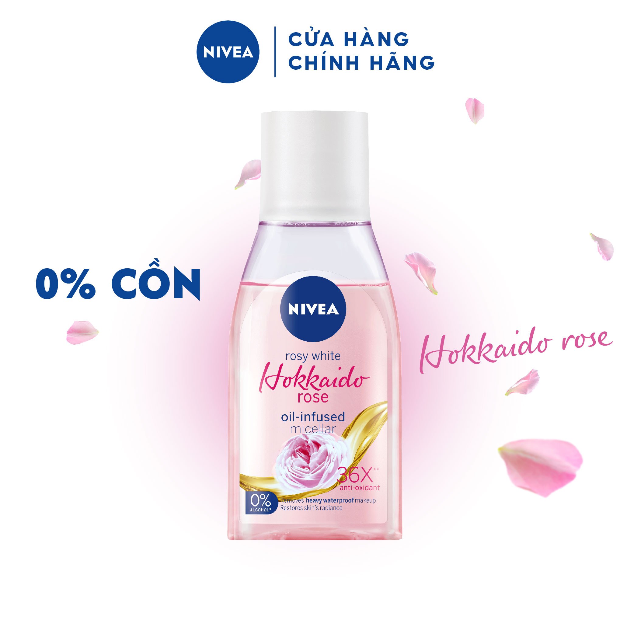 Nước Tẩy Trang NIVEA Hokkaido Rose Làm Sạch Trang Điểm Hiệu Quả (125 ml) - 84998