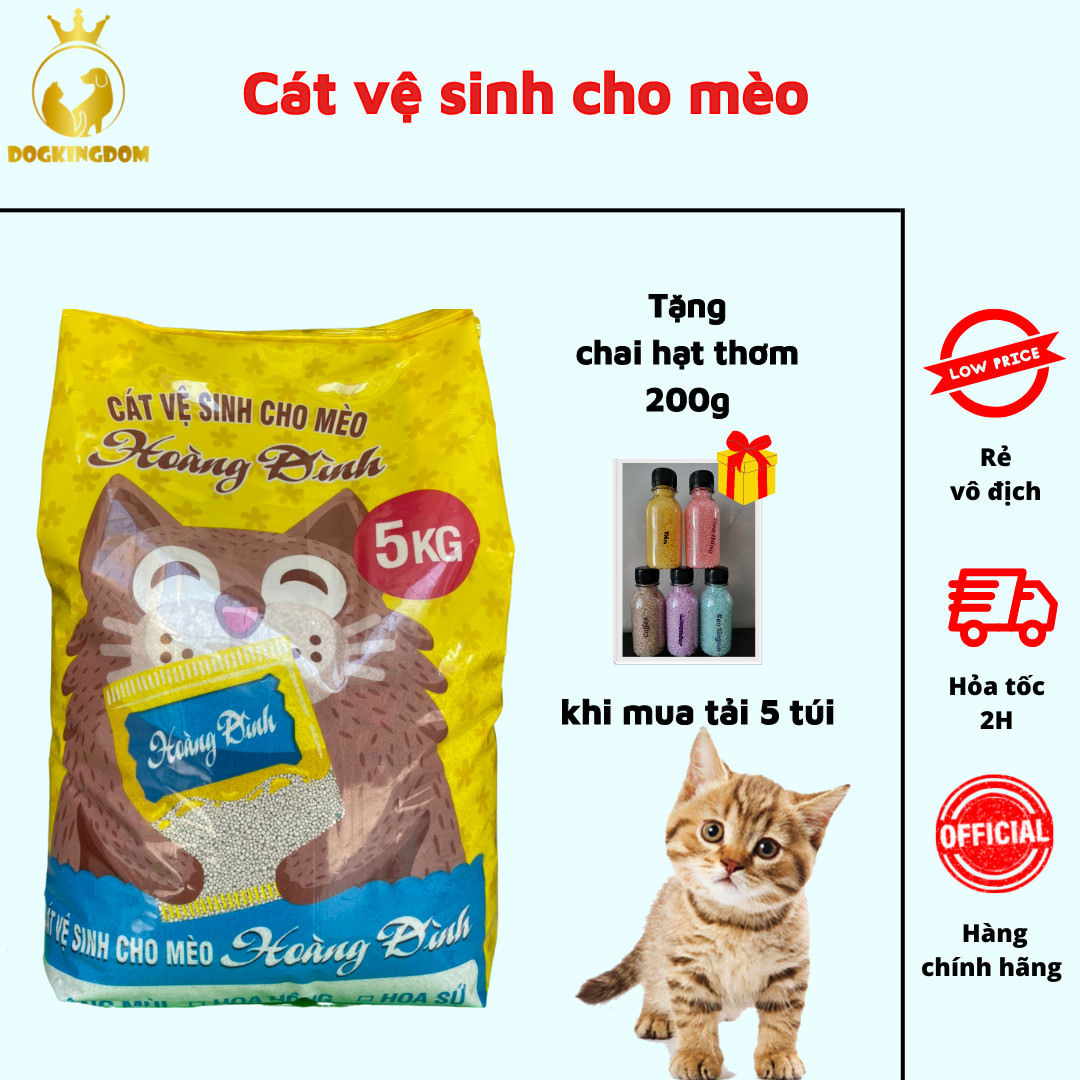 Cát Vệ Sinh Cho Mèo Hoàng Đình Tải 8 Túi