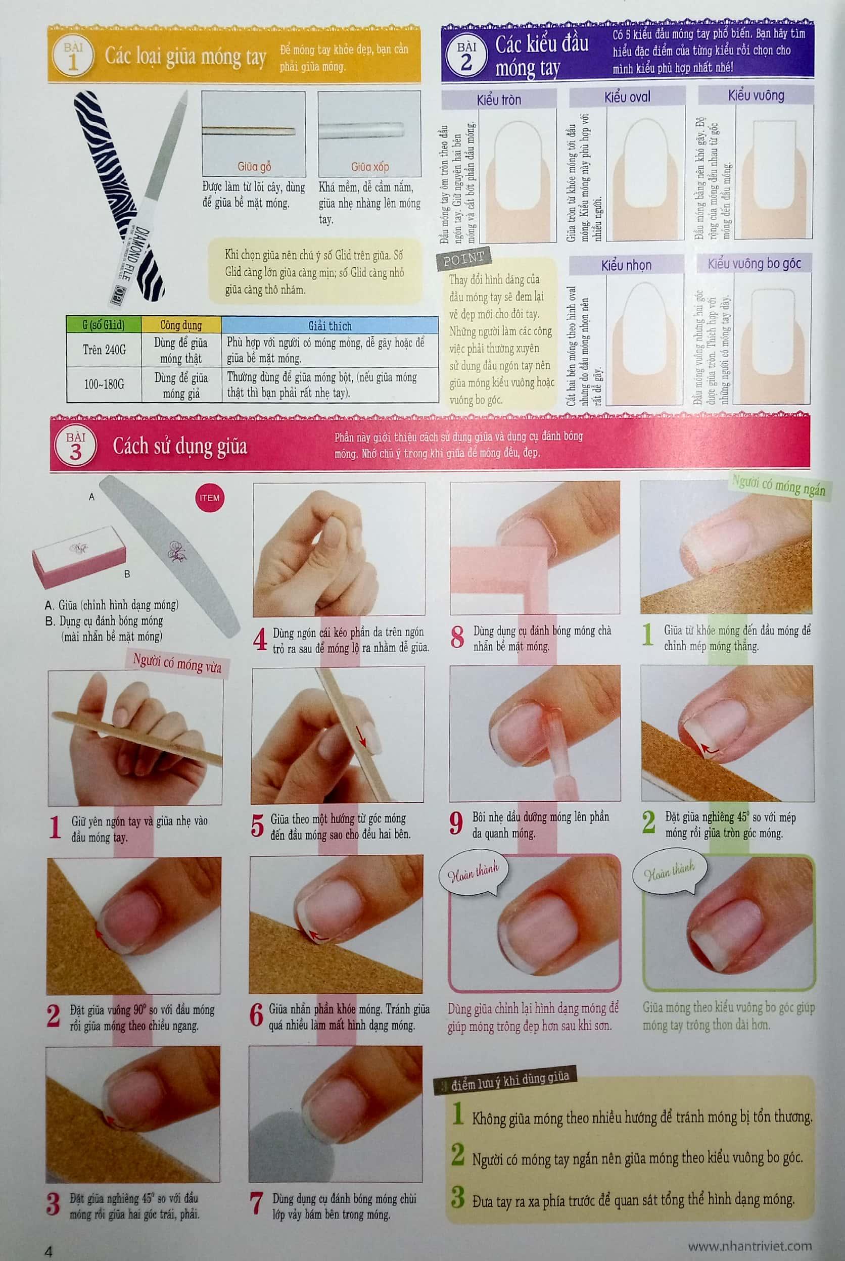 Bộ Sưu Tập Các Mẫu Trang Điểm Móng (Tập 1)