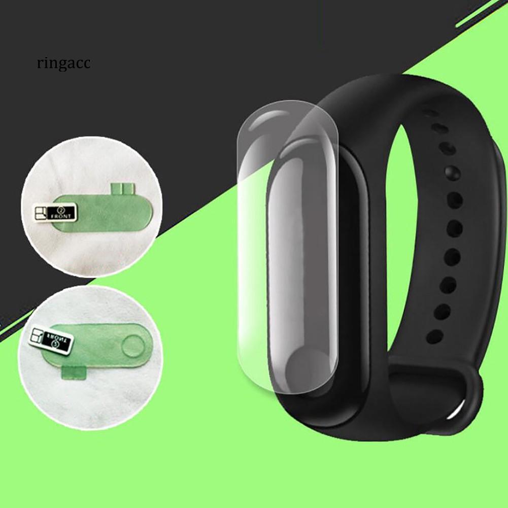 Set 3 Miếng Dán Màn Hình Trong Suốt Chống Trầy Cho Đồng Hồ Thông Minh Xiaomi Miband 3