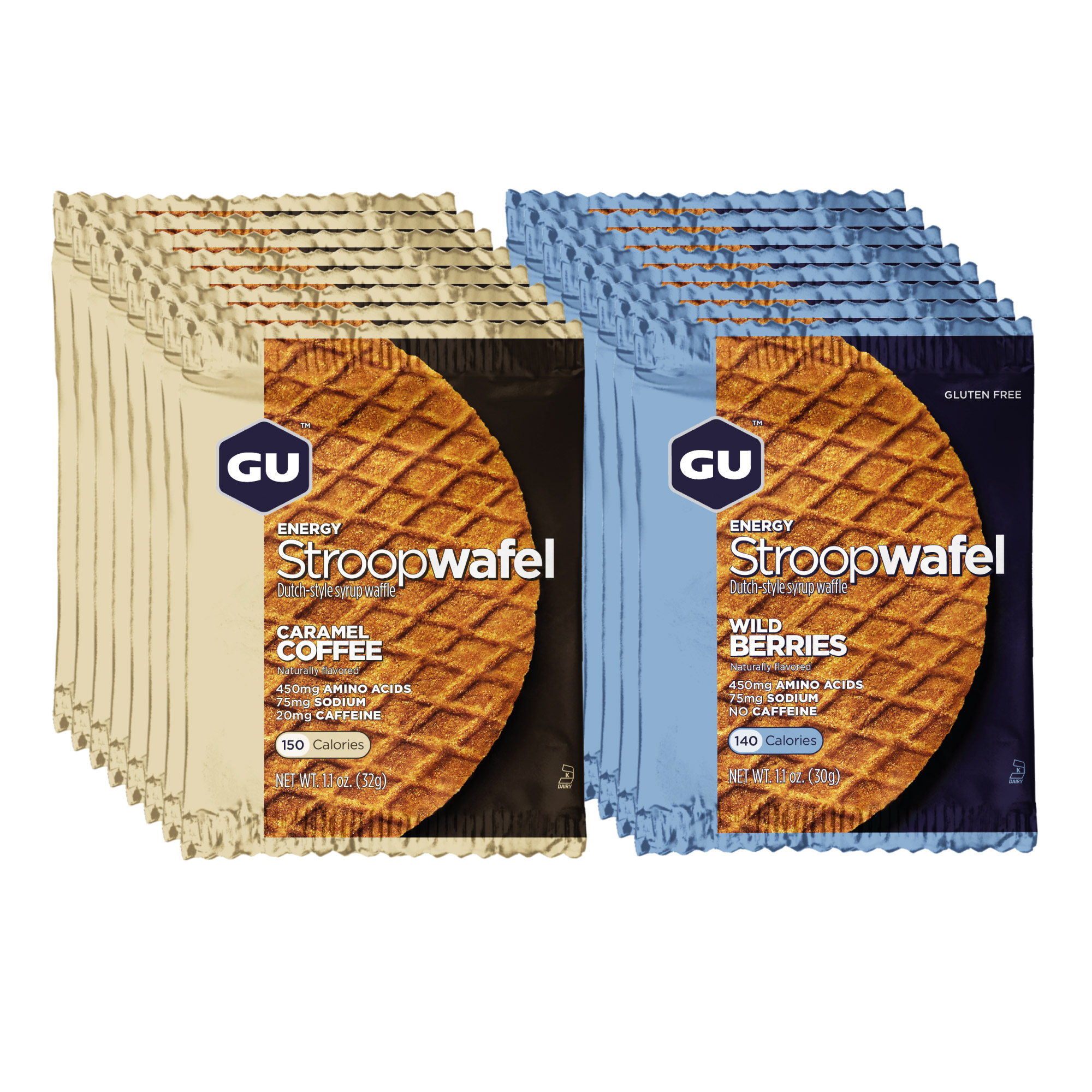 Bánh Quế Năng Lượng Stroopwafel GU Energy - Mixed Box - hộp 16 gói (2 vị)