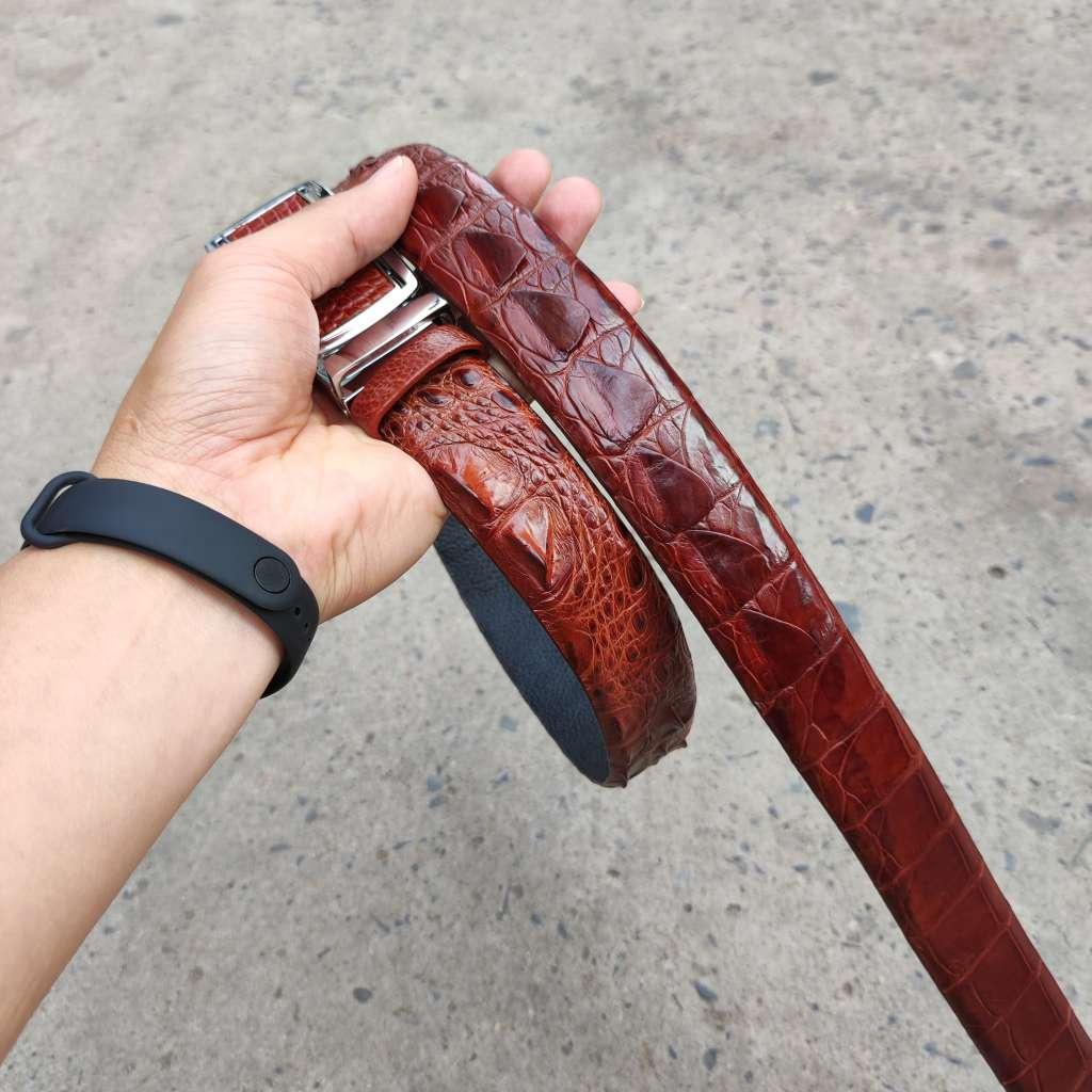 Thắt Lưng Nam Da Cá Sấu Liền Gai Lưng N31ND1