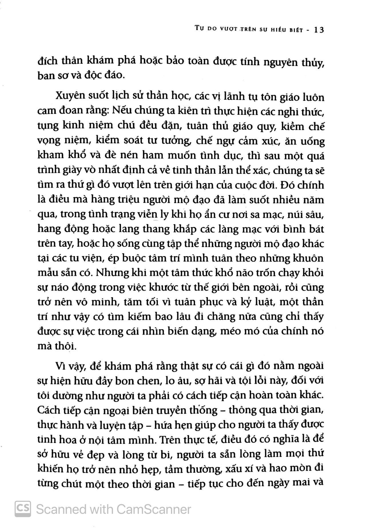 Sách Tự Do Vượt Trên Sự Hiểu Biết