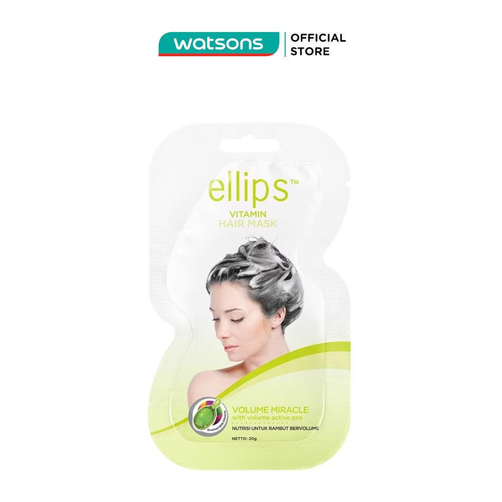 Kem Ủ Tóc Ellips Vitamin Hair Mask Volume Miracle Giúp Tóc Bồng Bềnh 20g