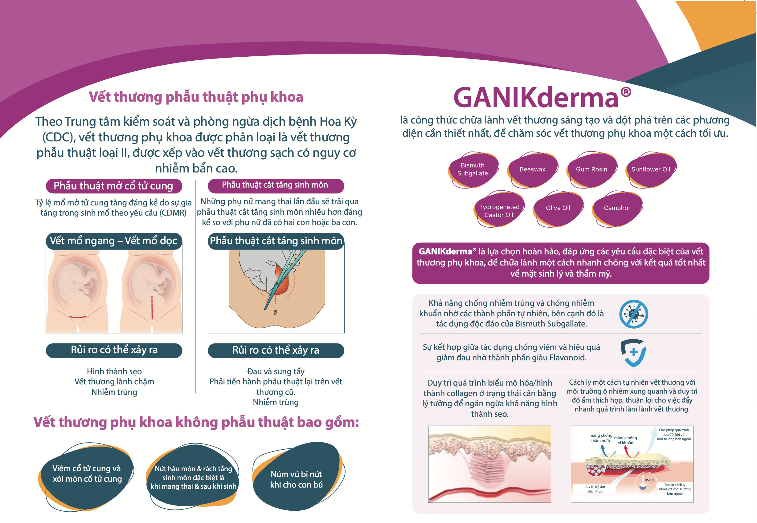 Kem Mỡ GANIKderma Nhập Khẩu Ý Lành Nhanh +100 Bệnh da liễu,  Kháng Viêm Nấm Ngứa Nam Khoa Phụ Khoa Da Liễu, Rạch Tầng Sinh Môn, Bao Qui Đầu, Trĩ , Tránh sẹo, Trị sẹo sỗ lõm, sẹo lồi