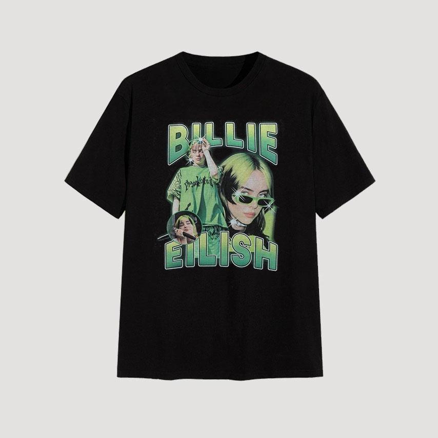 Áo Thun Unisex Form Rộng Billie Eilish v3 Hiphop Gen Z - Áo Phông Tay Lỡ Cotton Cổ Tròn - Beshine Store