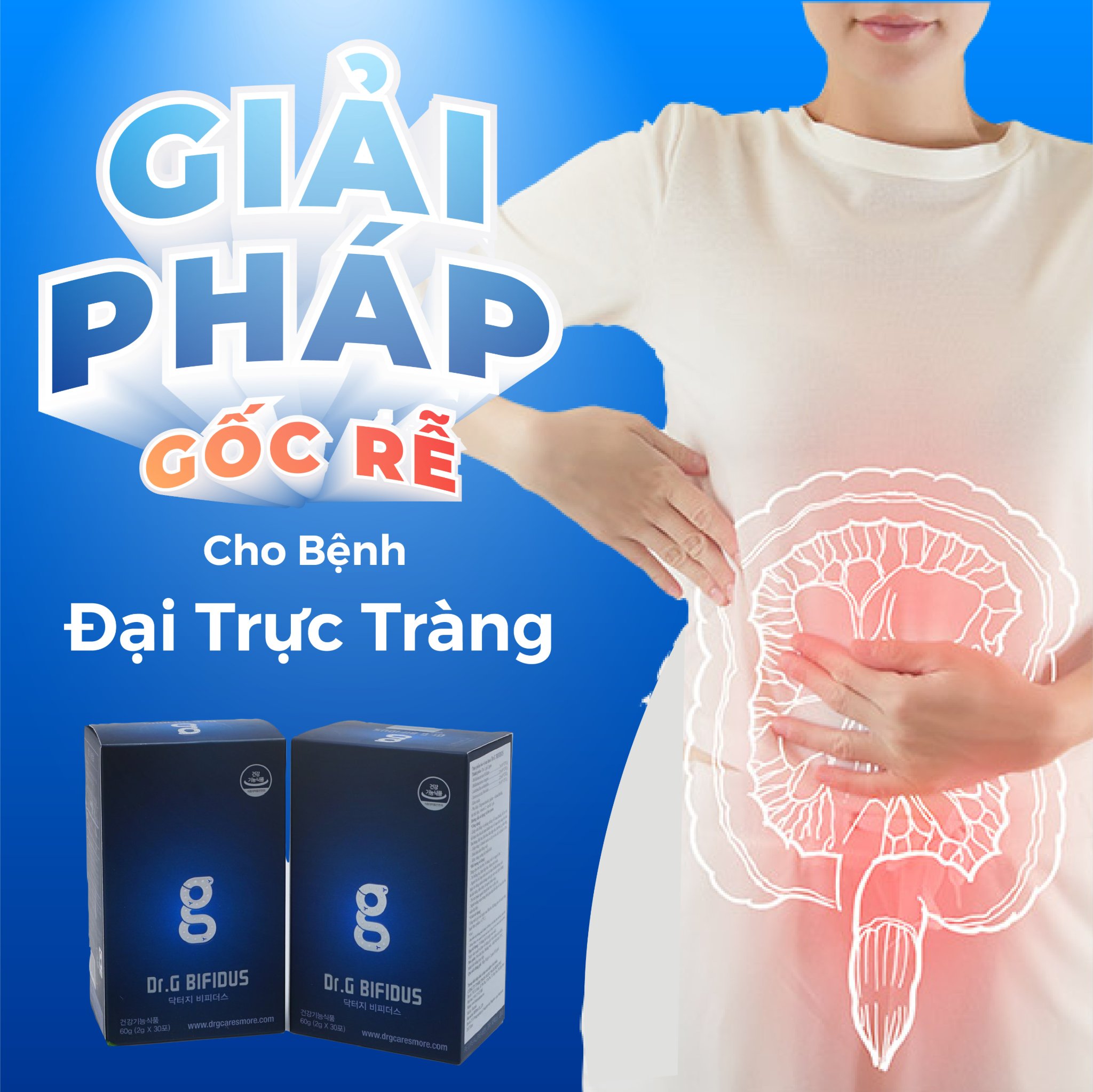 Men Vi Sinh Hàn Quốc Dr.G BIFIDUS Giúp Bổ Sung Lợi Khuẩn, Giảm Các Triệu Chứng Đường Ruột - Hộp 10 gói/30 gói x 2gr