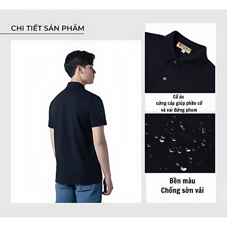 Combo 3 Áo thun nam cổ bẻ ( Tặng 1 áo thun cổ tròn hàng hiệu ) vải cá sấu - EZ338