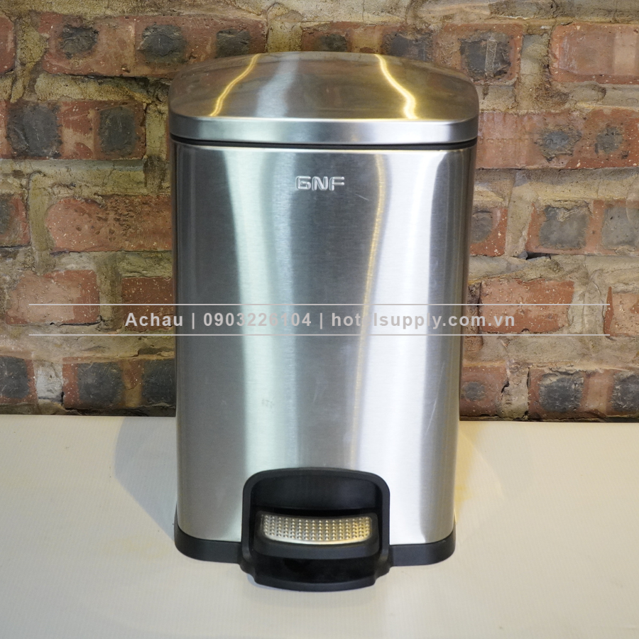 THÙNG RÁC GNF ĐẠP CHÂN HÌNH VUÔNG, CÁC DUNG TÍCH 5L, 8L, 12L, 20L, 30L, NẮP ĐÓNG ÊM, 4 MÀU SẮC