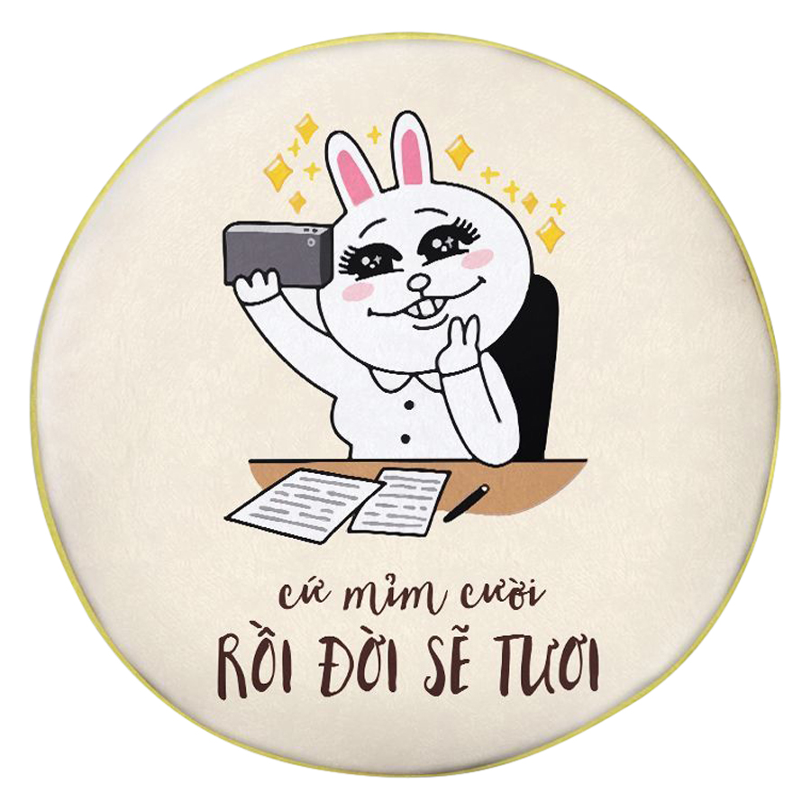 Gối tròn Cứ mỉm cười  - GOFU417
